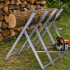 Sulankstomas metalinis stovas medienai pjauti 83 x 83 x 78 cm