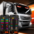 Automobilinis led skydelis „Velnio akys“ ip65, 19 x 89 cm
