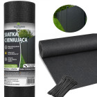 Šešėliavimo ir maskavimo tinklas tvorai 1,5 x 50 m, 95 %, 180 g/m², su 100 tvirtinimo dirželių