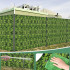 Tvoros juosta su lapų imitacija 19 cm x 35 m, UV apsauga, 336 vnt. paletė