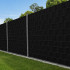 4 vnt. juoda tvoros juosta 19 cm x 35 m su UV apsauga