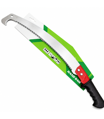 Rankinis sodo pjūklas šakoms su kabliu, plieninis, 40 cm