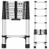 Teleskopinės pristatomos kopėčios 3,2 m, 11 pakopų, 150 kg, 70 vnt. paletė