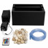 Laisvai pastatoma burbulinė vandens sienelė su led rgb apšvietimu, 150 x 39 x 26 cm