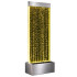 Laisvai pastatoma burbulinė vandens sienelė su LED RGB apšvietimu, 183 x 50,5 x 28 cm