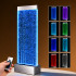Laisvai pastatoma burbulinė vandens sienelė su LED RGB apšvietimu, 183 x 50,5 x 28 cm