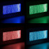 Pakabinamas vandens burbulų fontanas su led rgb apšvietimu, 95 x 55 x 11,5 cm