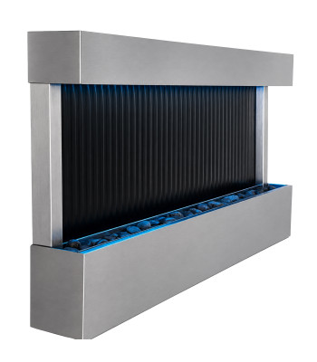 Kabanti vandens siena – kaskadinis fontanas su LED RGB apšvietimu 120x60x13cm