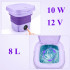 Mini nešiojamoji sulankstoma automatinė turistinė kelioninė skalbyklė, 8 L