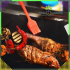 Tefloniniai kepimo kilimėliai BBQ griliui ir orkaitei, 4 vnt., juodi, 33x40x0,2 cm