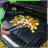 Tefloniniai kepimo kilimėliai BBQ griliui ir orkaitei, 4 vnt., juodi, 33x40x0,2 cm