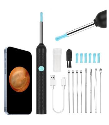 Otoskopas-kamera ausims valyti ir ausų sierai šalinti, Smart HD endoskopas