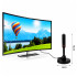Vidaus skaitmeninės televizijos antena su stiprintuvu, aktyvioji, magnetinė, DVBT-2 HEVC MUX-8 4K