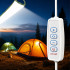 Pripučiama LED stovyklavimo ir turistinė lempa su USB jungtimi, 500 Lm, 90x12cm