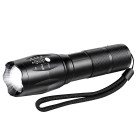 Taktinis LED žibintuvėlis, atsparus vandeniui, karinis, galingas, su priartinimo funkcija, 10W, 200Lm, 300m, T6