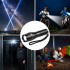 Taktinis LED žibintuvėlis, atsparus vandeniui, karinis, galingas, su priartinimo funkcija, 10W, 200Lm, 300m, T6