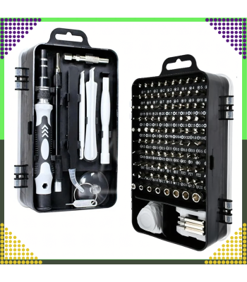 Precizinių atsuktuvų rinkinys su TORX ir kitais antgaliais 118w1