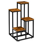 Pastatomas metalinis gėlių stovas augalams, 4 lygių, 68cm