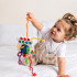 Sensorinis kūdikių žaislas – kramtukas, barškutis ir pop it žaislas vežimėliui bei automobiliui, 4w1