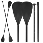 Sulankstomas reguliuojamas SUP / baidarių irklas 2w1, 4 dalių, dvipusis Pro 210 cm