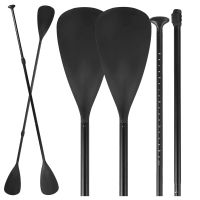 Sulankstomas reguliuojamas SUP / baidarių irklas 2w1, 4 dalių, dvipusis Pro 210 cm