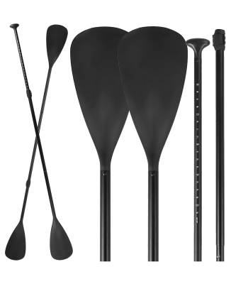 Sulankstomas reguliuojamas SUP / baidarių irklas 2w1, 4 dalių, dvipusis Pro 210 cm