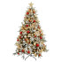 Stipriai apsnigta dirbtinė eglutė, tanki, tikroviška, su stovu, Premium, 220 cm