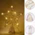 LED Betliejaus žvaigždė eglutei, viršūnės puošmena, 25 cm