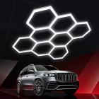 LED šešiakampė apšvietimo lempa dirbtuvėms, garažui ir namams 257x244cm 280W 6500K
