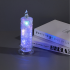 Elektrinė LED žvakutė – įdėklas žvakidei, blizganti, baterijomis, 19,5 cm