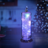 Elektrinė LED žvakutė – įdėklas žvakidei, blizganti, baterijomis, 19,5 cm