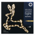 Kalėdinis elnias su 43 LED, šiltai balta šviesa, dekoracija – 46 cm