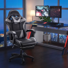 Gaming biuro pasukama kaušo tipo kėdė su kojų atrama, iki 150 kg