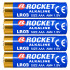 Šarminės baterijos Rocket, 40 vnt. rinkinys, RL03 AAA 1,5V LR3