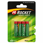 Rocket cinko-anglies baterijų rinkinys, 40 vnt. (10 rinkinių po 4 vnt.), AAA R03, 1,5V