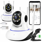 Belaidė besisukanti „WiFi“ stebėjimo kamera, elektroninė auklė 360
