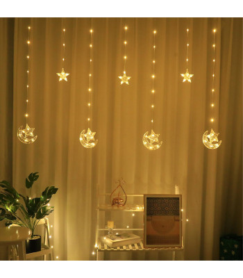 Kalėdinė LED girlianda „Žvaigždutės“, 7 LED, 2 m