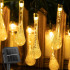 Lauko kalėdinė saulės energija maitinama girlianda su varvekliais, 50 led, 7,5 m