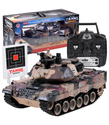 Didelis nuotoliniu būdu valdomas tankas LEOPARD RC0106