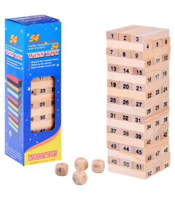 Medinė svyruojanti bokšto žaidimas