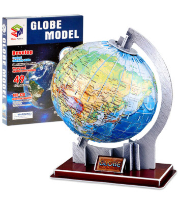GLOBUS 3D Erdvės dėlionė 49 elementai - Žemės rutulys