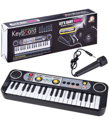 Vaikiškas sintezatorius su 37 klavišais ir mikrofonu