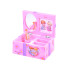 Rožinė papuošalų dėžutė su muzikiniu mechanizmu - mažosios princesės lobis