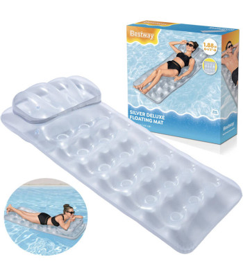 Bestway pripučiamas pliažo čiužinys su pagalve METAL 188x71cm 43024
