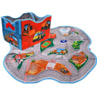 Kūrybingas žaislų dėžė ir kilimėlis gatvės 2in1