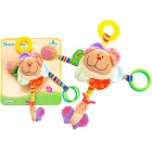 Minkštas pakabinamas žaislas lovelėms ir vežimėliams - meškutis