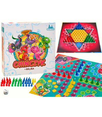 Dvipusis stalo žaidimas 'Kinų šaškės' ir 'Halma' 2in1 GR0269
