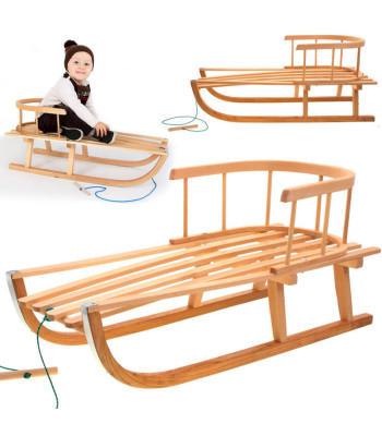 Poliškos medinės rogutės su atlošu