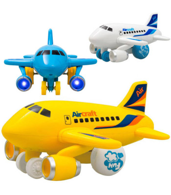 Linksmasis lėktuvas su šviesomis ir garsais ZA1999