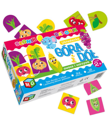 Multigra Dėlionė Aukštyn ir Žemyn Vaisiai ir Daržovės GR0311